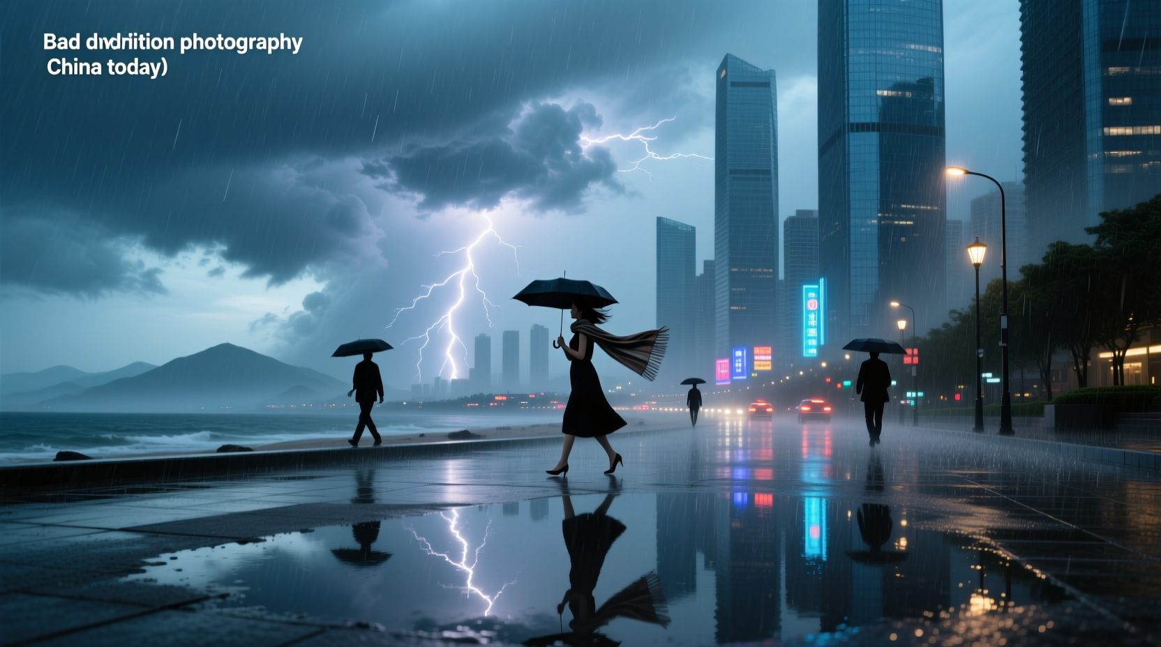 What is the current bad weather in China today?