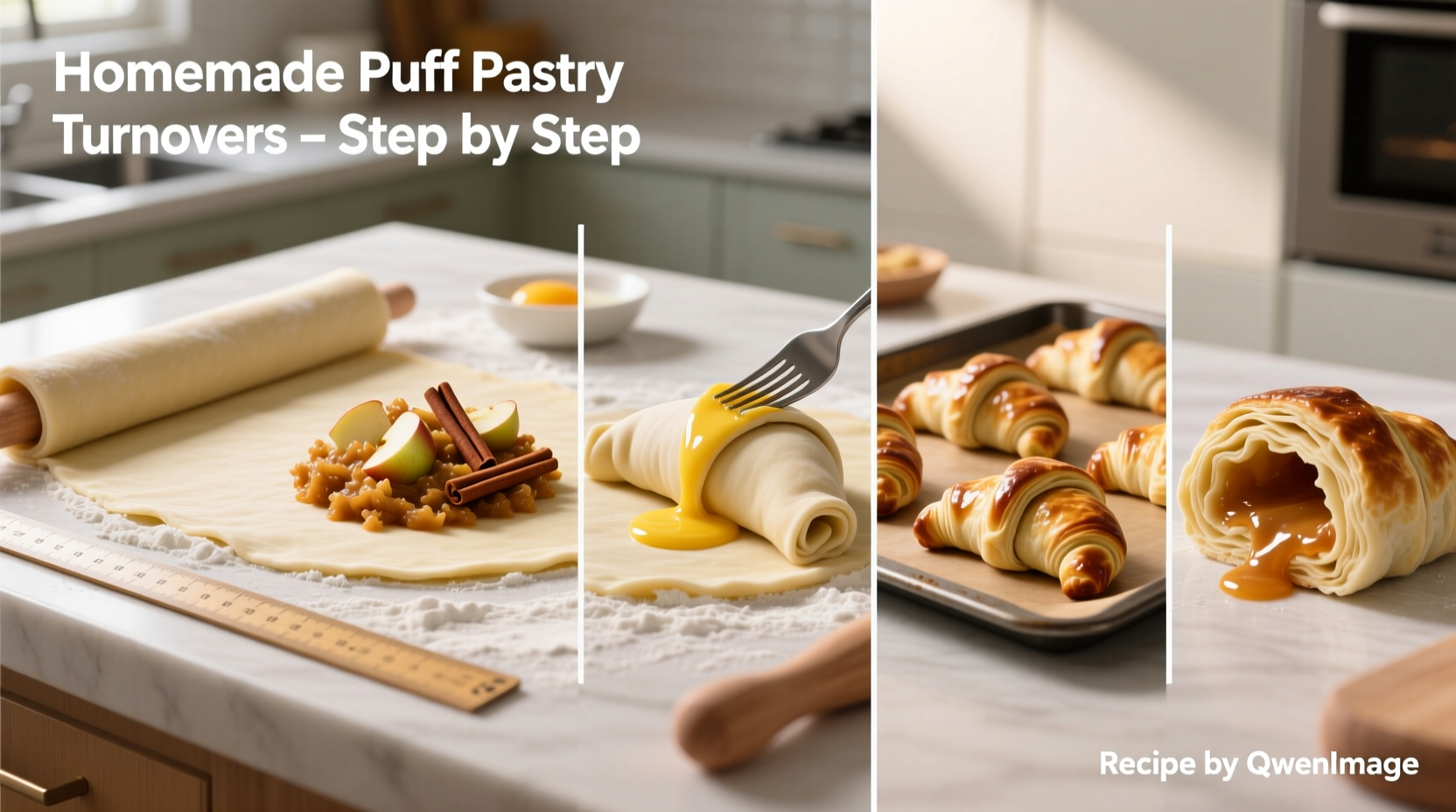 step by step guide how to make delicious turnovers with puff pastry at home