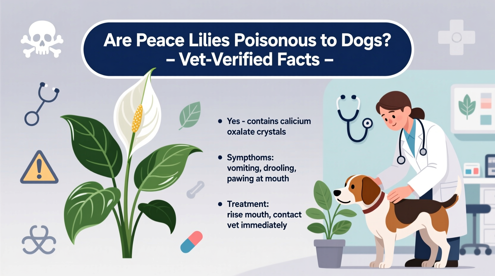 are peace lilies poisonous to dogs