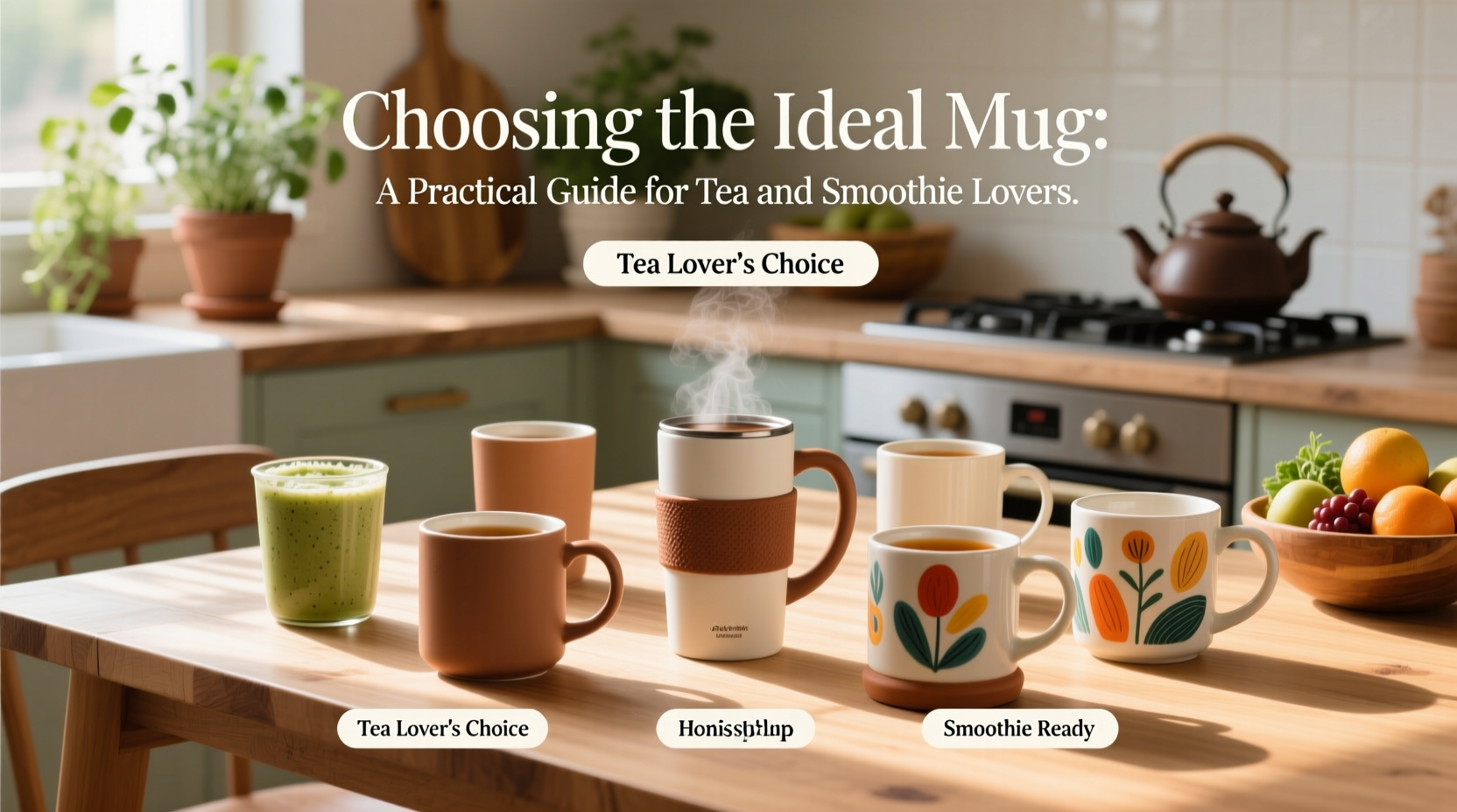 choosing the ideal mug a practical guide for tea and smoothie lovers