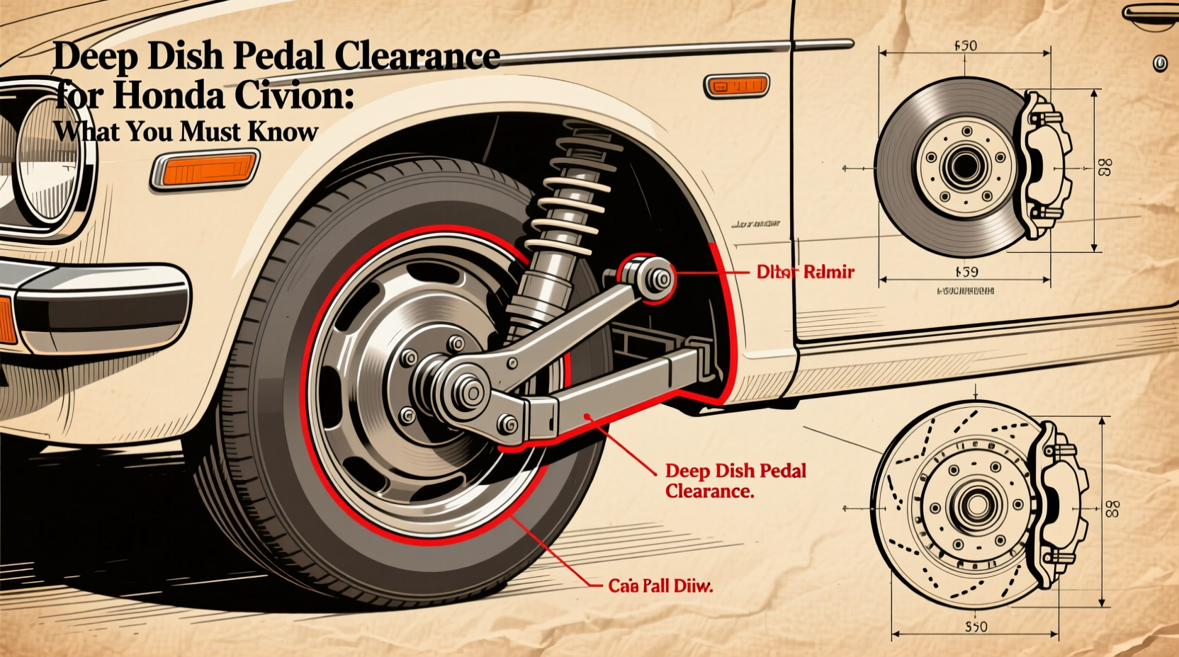 deep dish pedal clearance civic