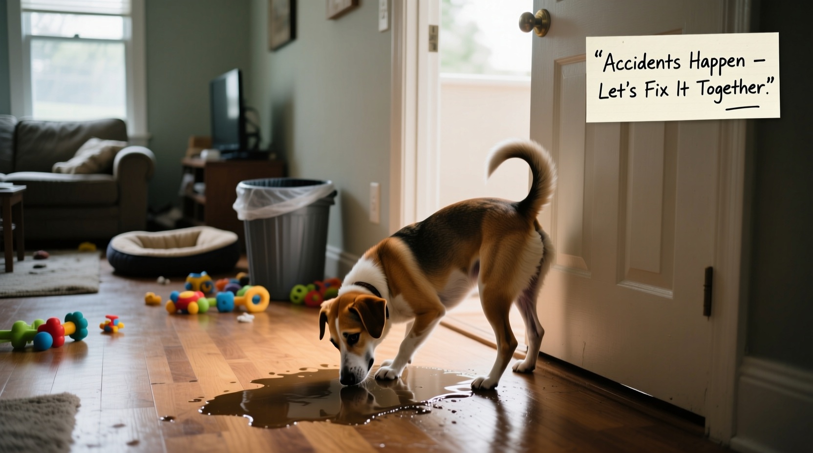 dog peeing in the house reasons and solutions