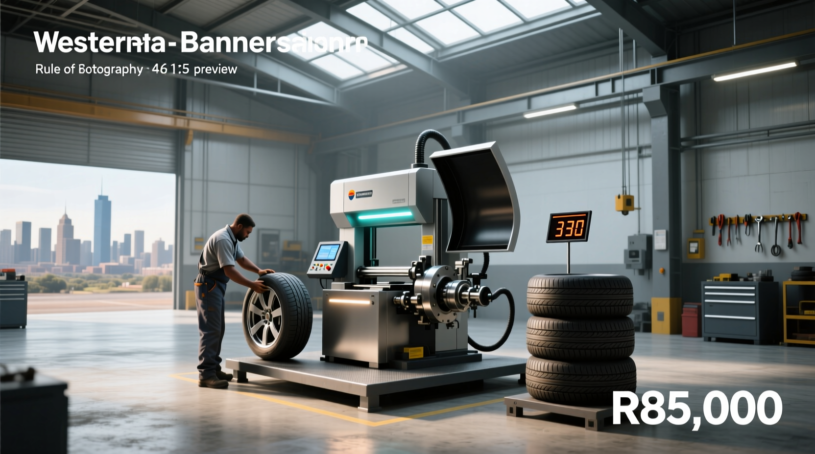 How much does a tyre changer machine cost in South Africa?