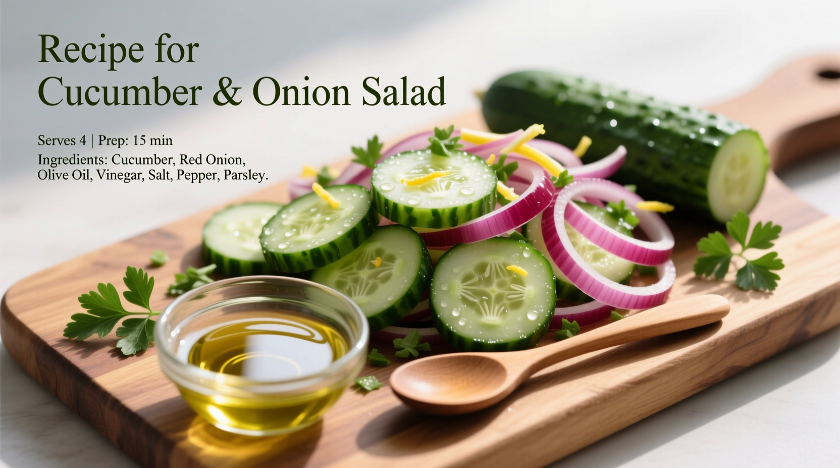 recipe for cucumber and onion salad