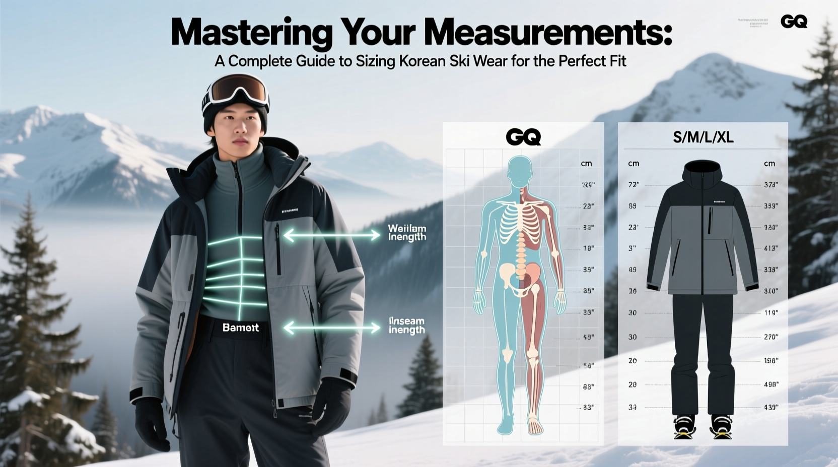 mastering your measurements a complete guide to sizing korean ski wear for the perfect fit