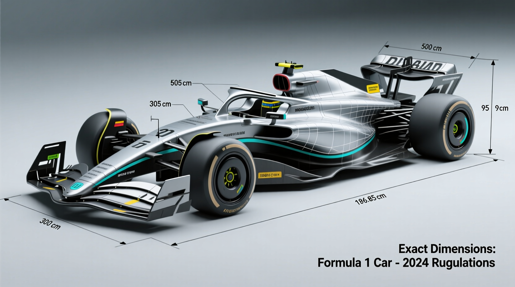 how long is a formula 1 car