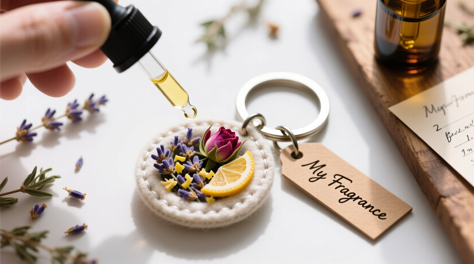 step by step guide to crafting a personalized diy small fragrance keychain at home