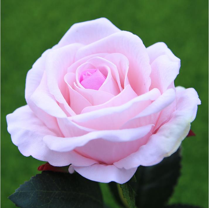 10厘米人造花高品质天鹅绒玫瑰头/工厂批发花墙法兰绒玫瑰花头