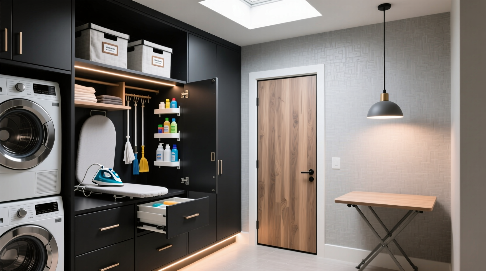 hidden laundry room storage ideas