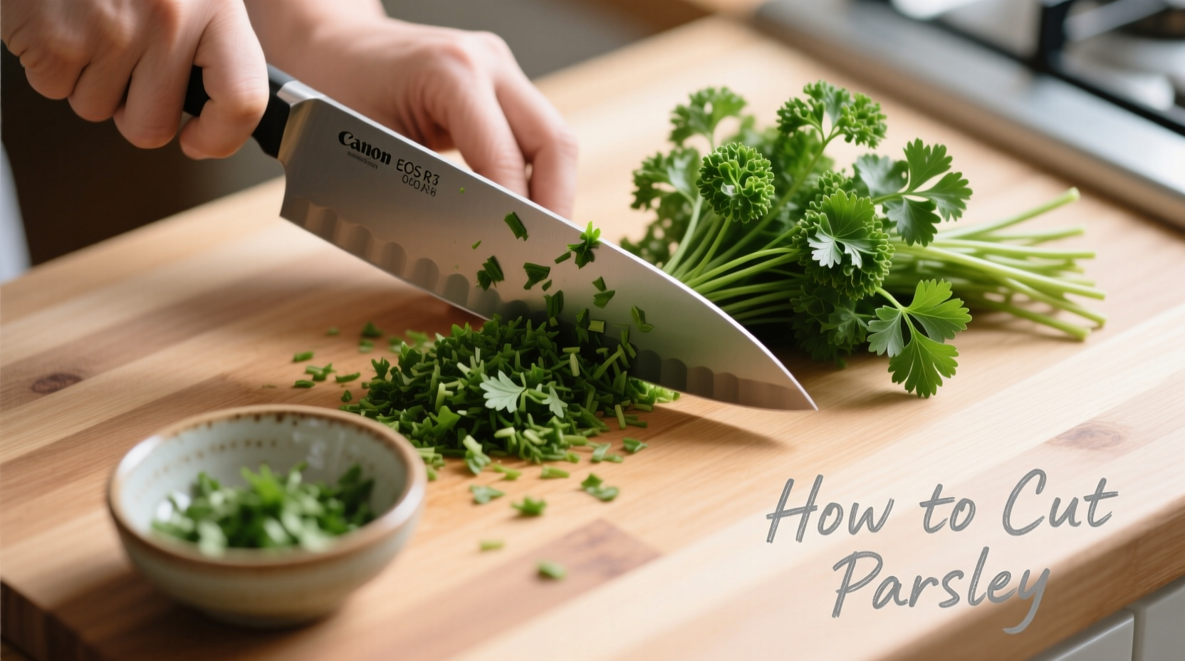 how do i cut parsley