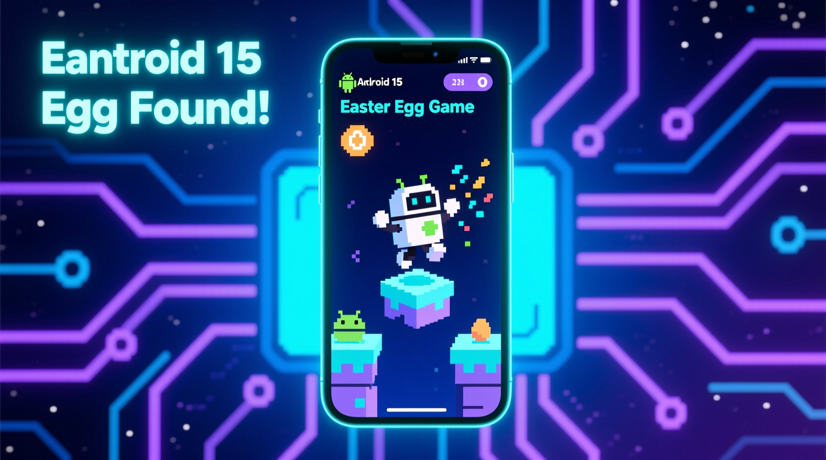 how to play android 15 easter egg game