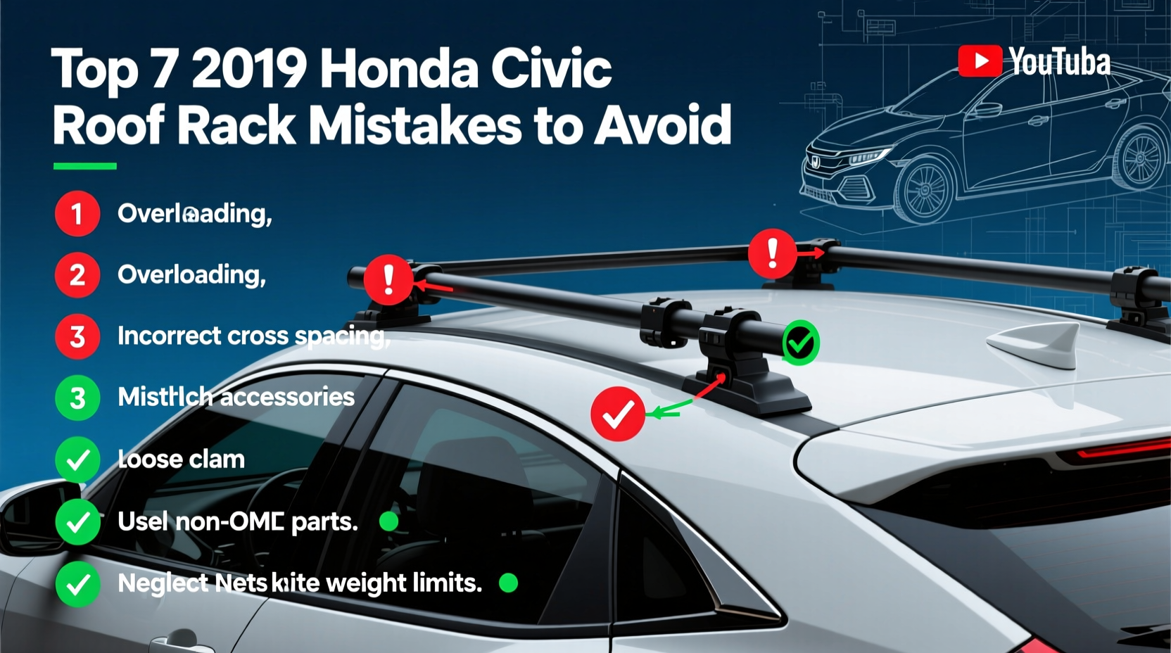 2019 civic roof rack mistakes