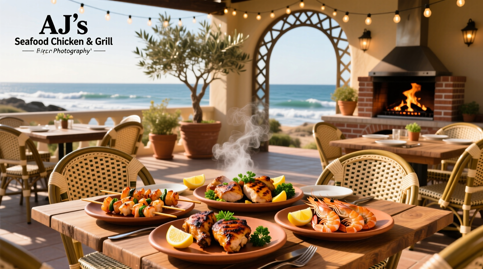 aj's seafood chicken grill menu guide