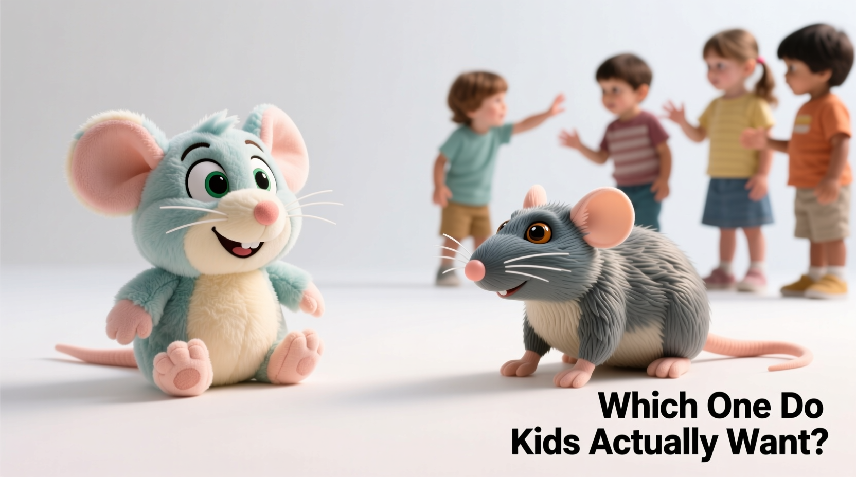 remy plush vs realistic rat toy which one do kids actually want