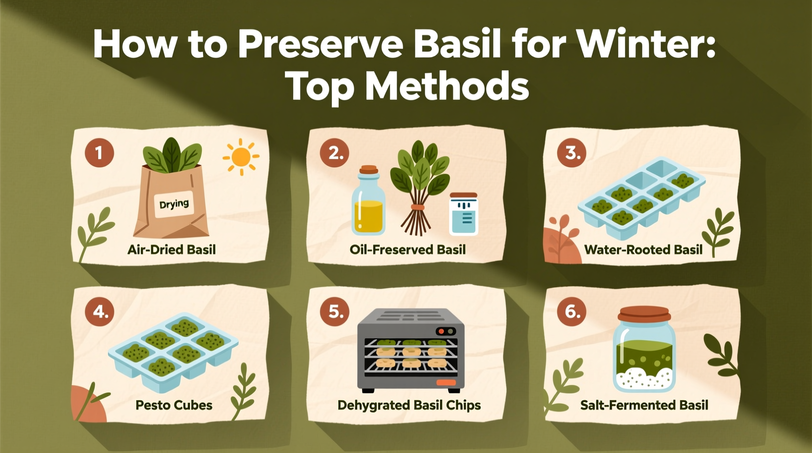 How to Preserve Basil for Winter: Top Methods