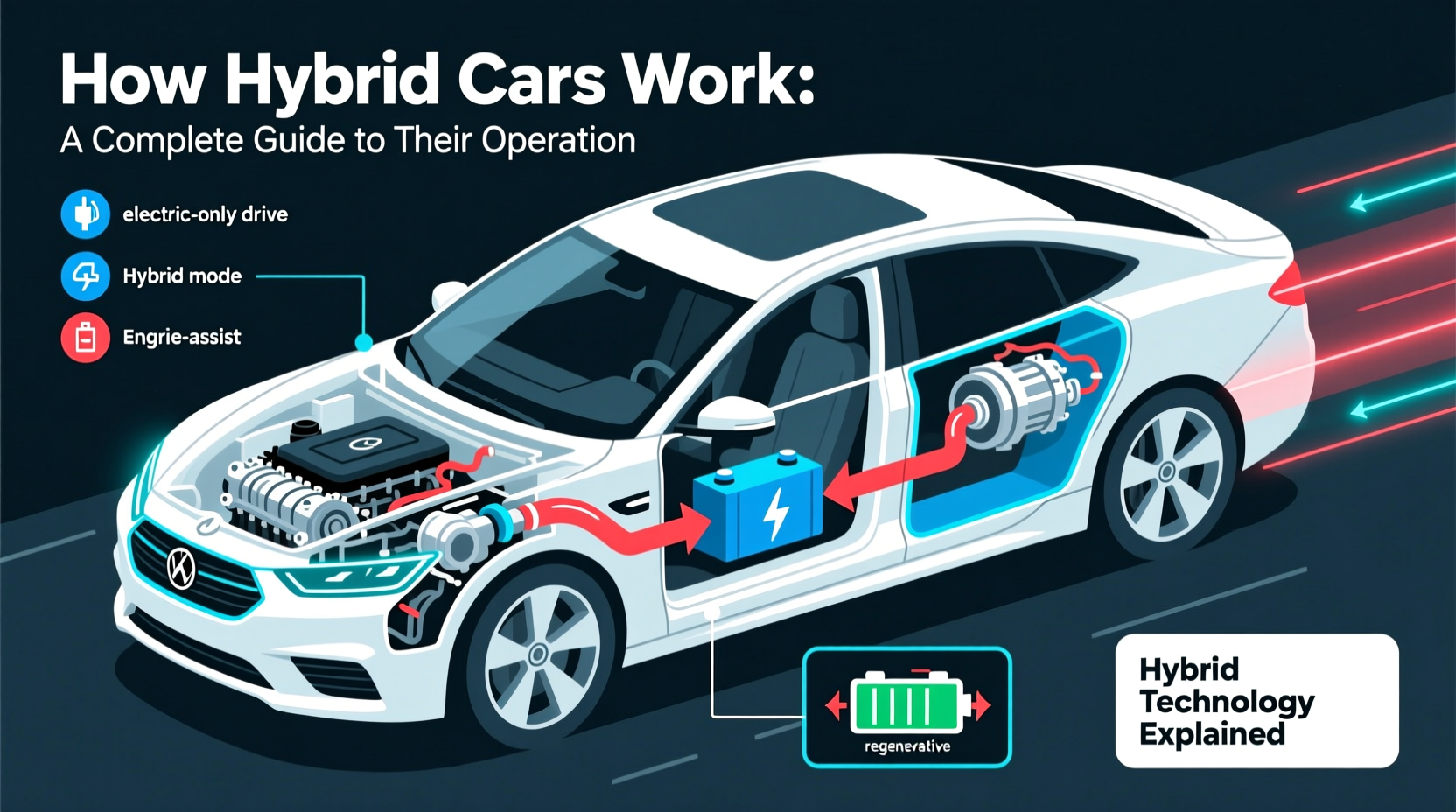 how hybrid car works