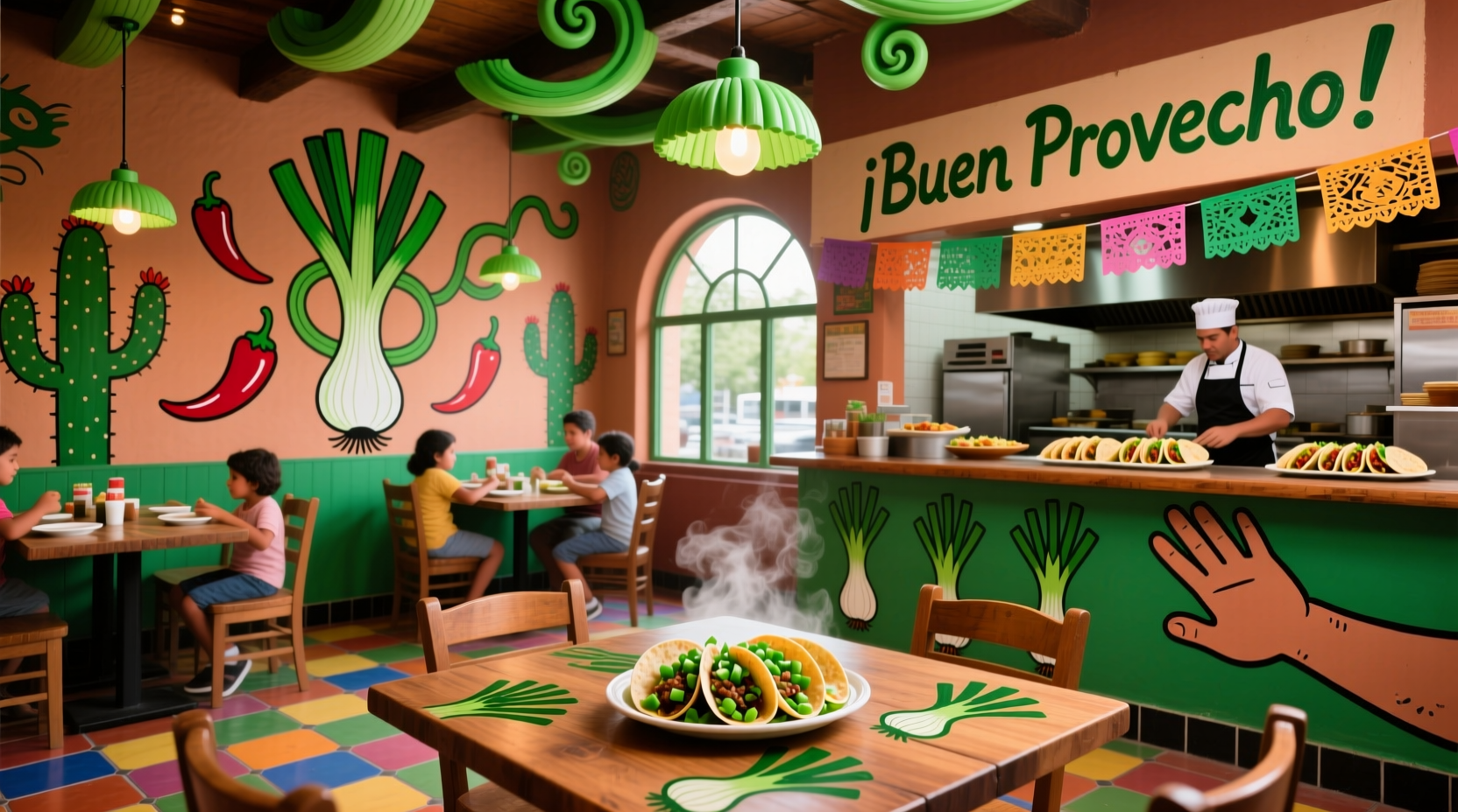 Green Onion in Mexican Cuisine: Beyond the Restaurant Search