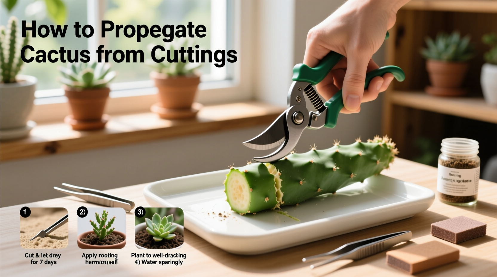 How to Propagate Cactus from Cuttings