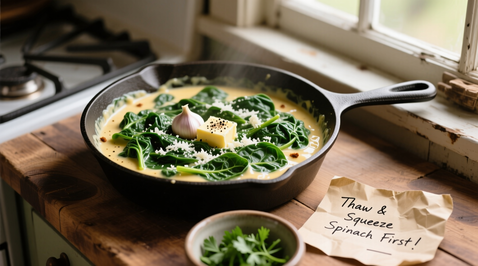 Creamed Spinach Recipe: Perfect Frozen Spinach Method