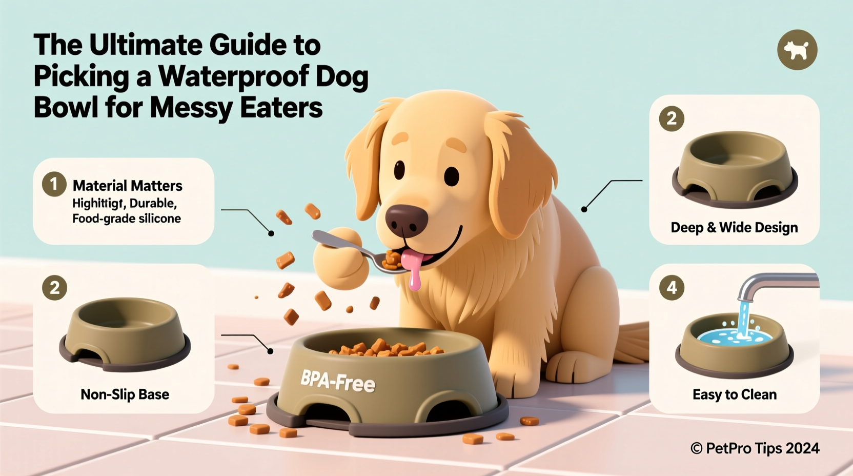 the ultimate guide to picking a waterproof dog bowl for messy eaters