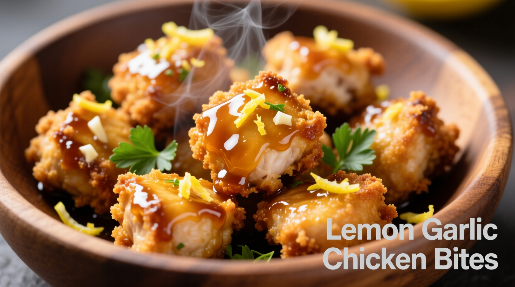 lemon garlic chicken bites