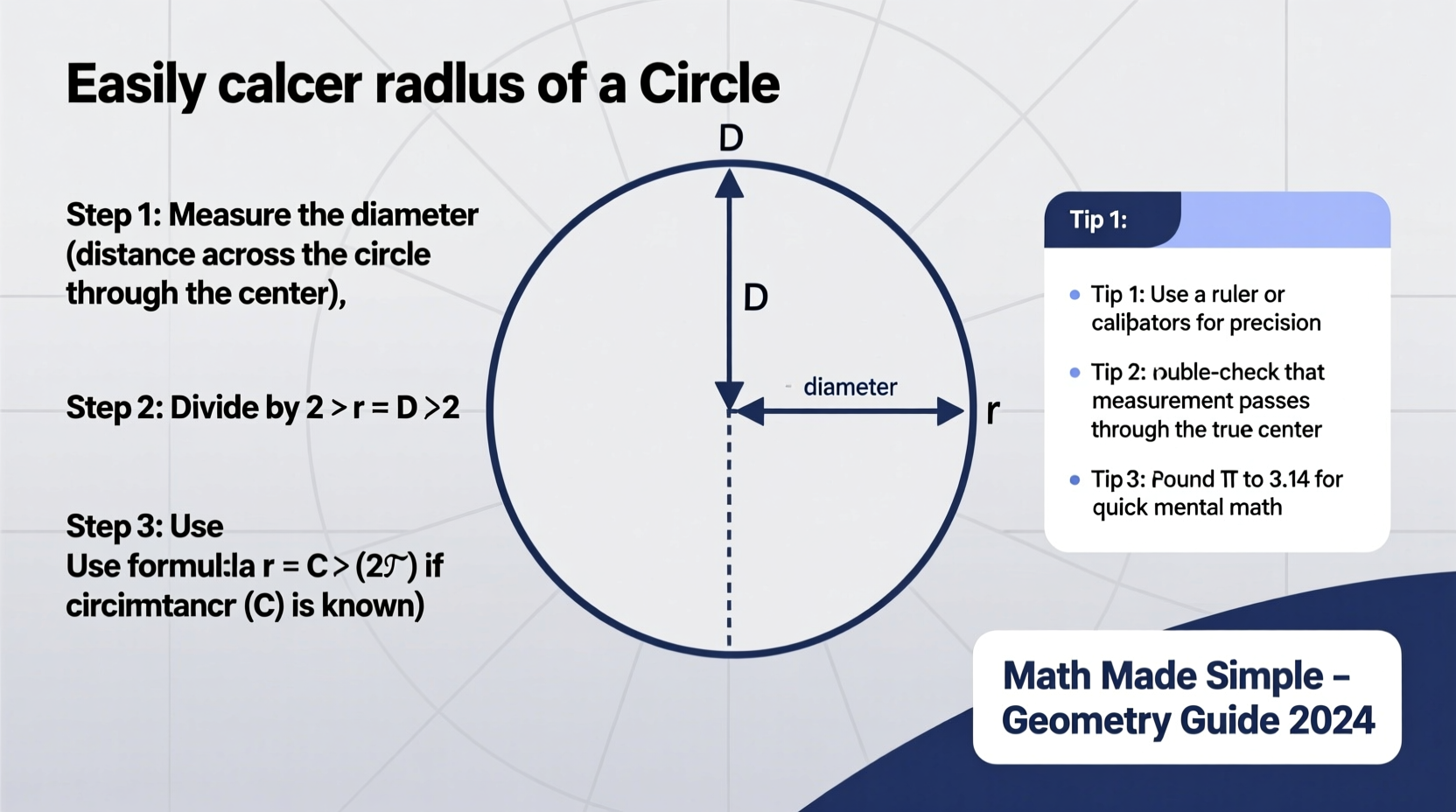 How To Easily Calculate The Radius Of A Circle Step By Step Guide And ...