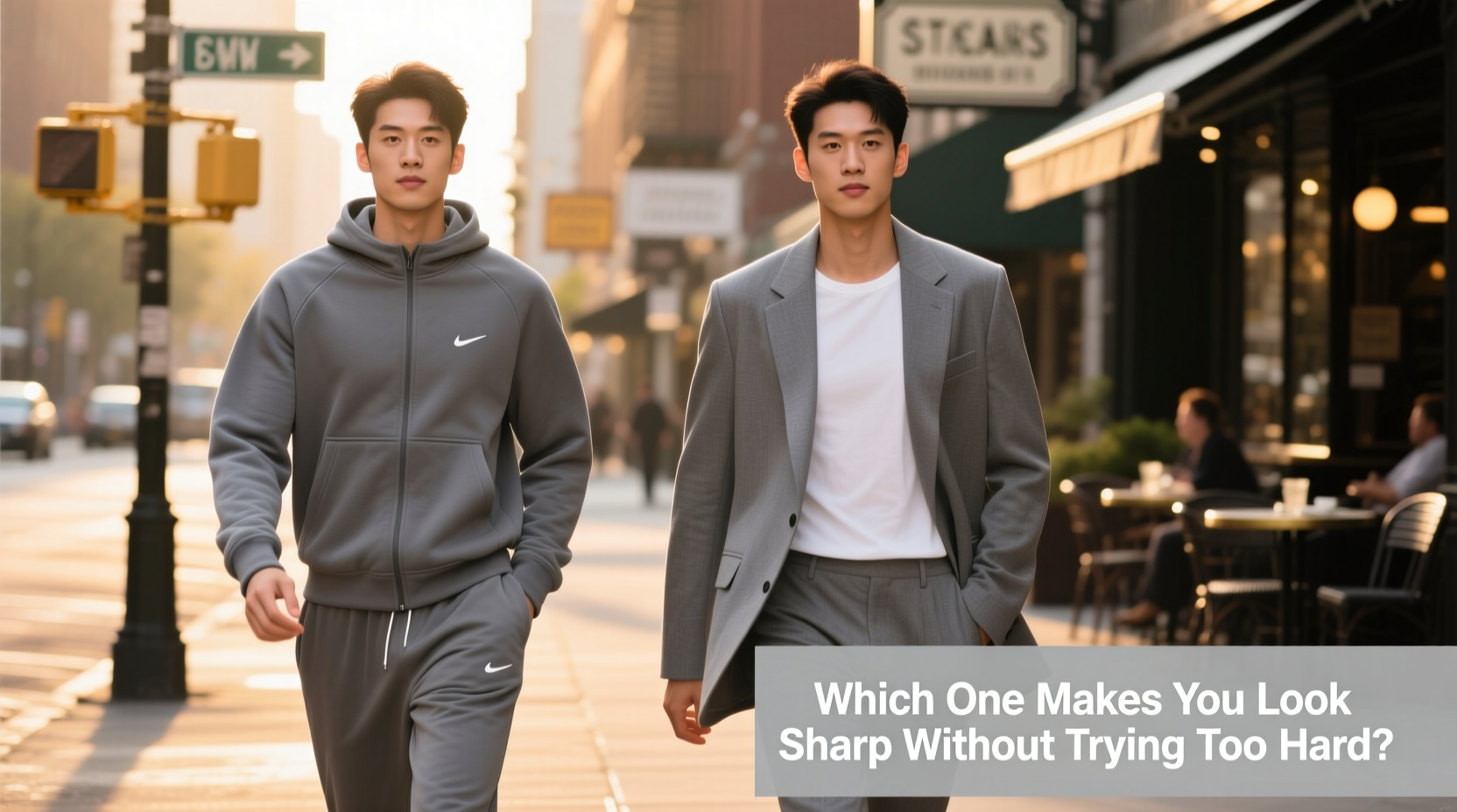 padded shoulder tracksuit vs unstructured blazer which one makes you look sharp without trying too hard