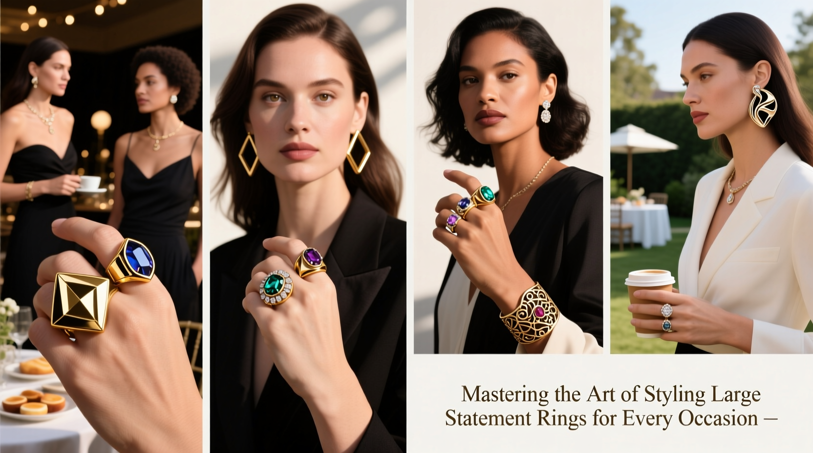 mastering the art of styling large statement rings for every occasion