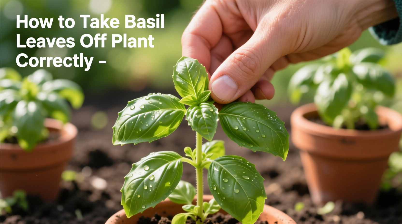 How to Take Basil Leaves Off Plant Correctly