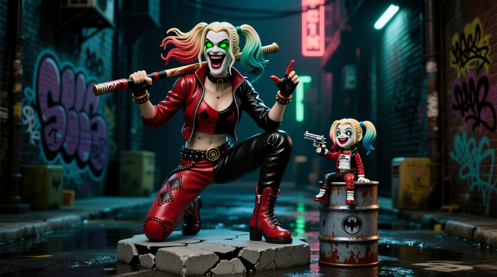 1 6 vs 1 12 harley quinn figures is bigger always better or is the smaller one a sleeper hit