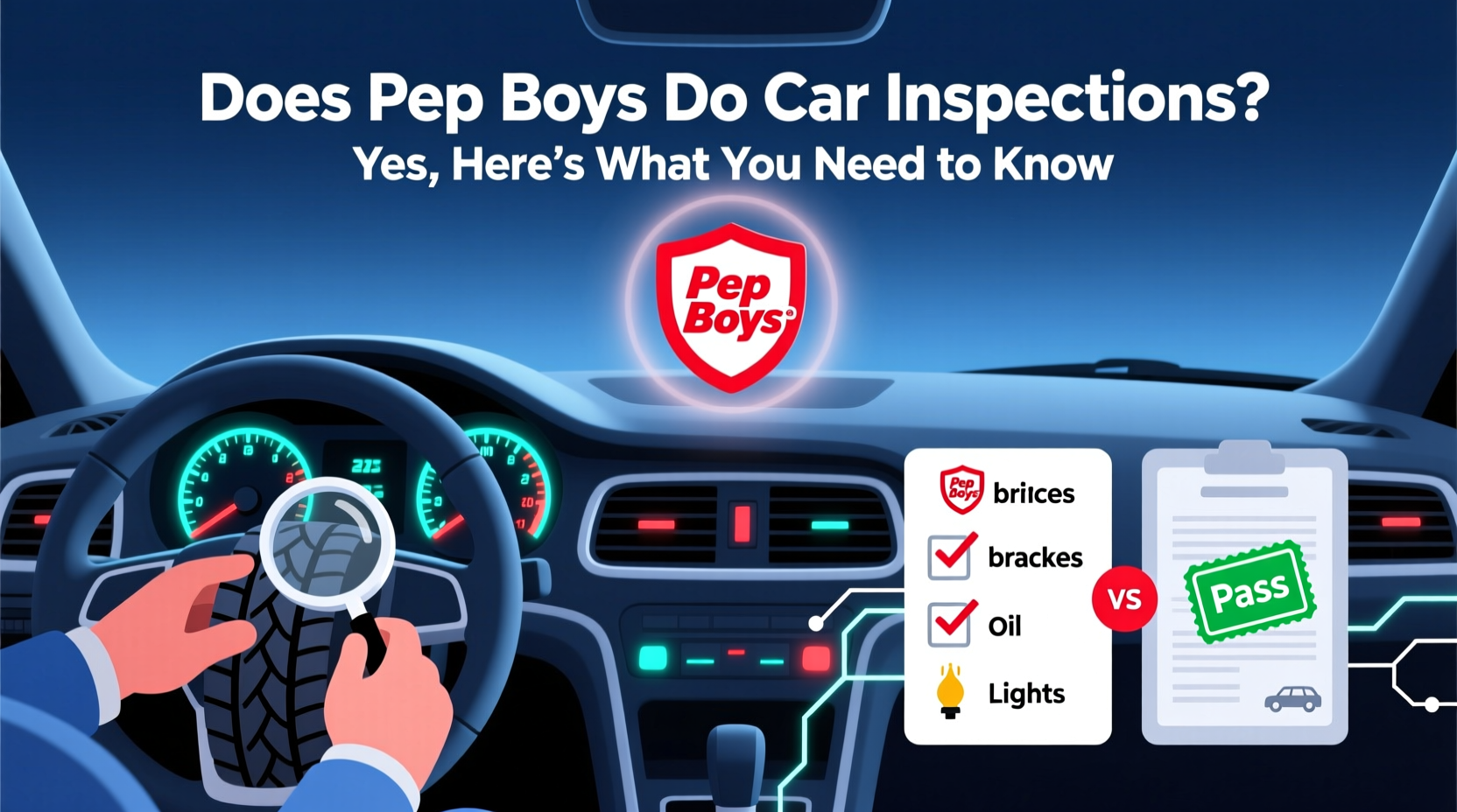 does pep boys do car inspections