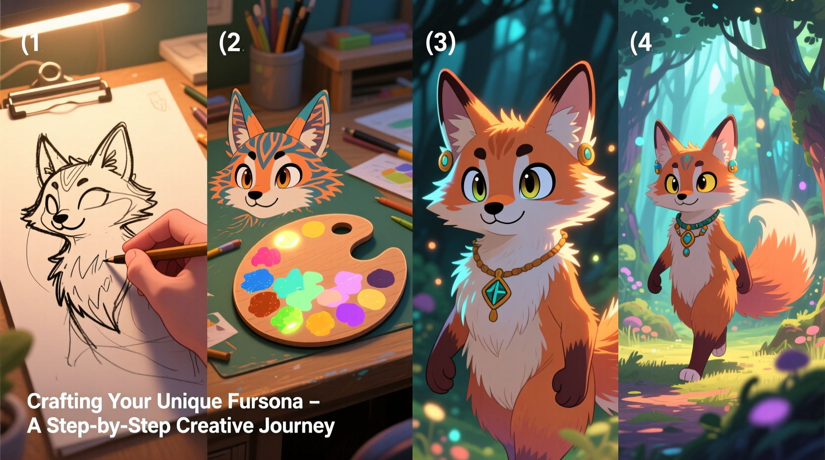 crafting your unique fursona a step by step creative journey