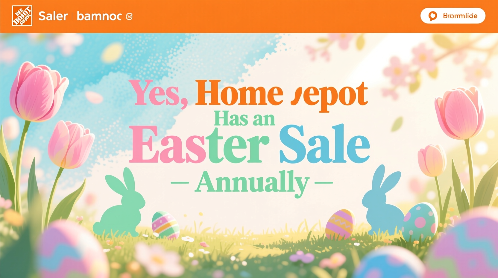 does home depot have an easter sale