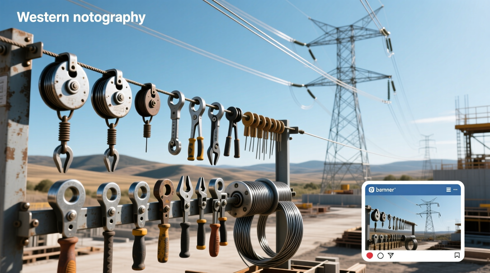 What tools are used for transmission line stringing? Full list with PDF reference