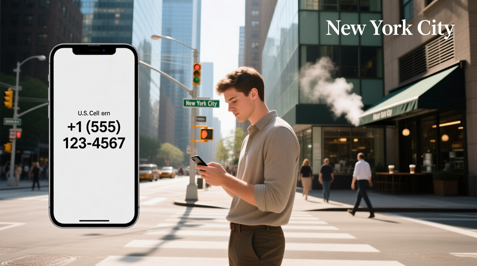american cell phone number format how to get one