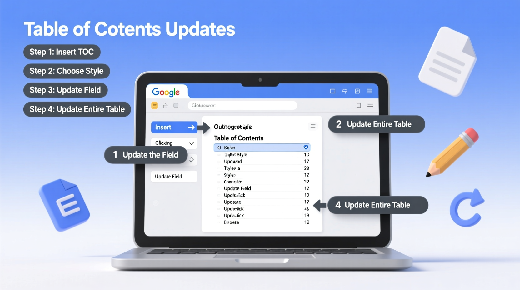 mastering table of contents updates in google docs a step by step guide for seamless editing