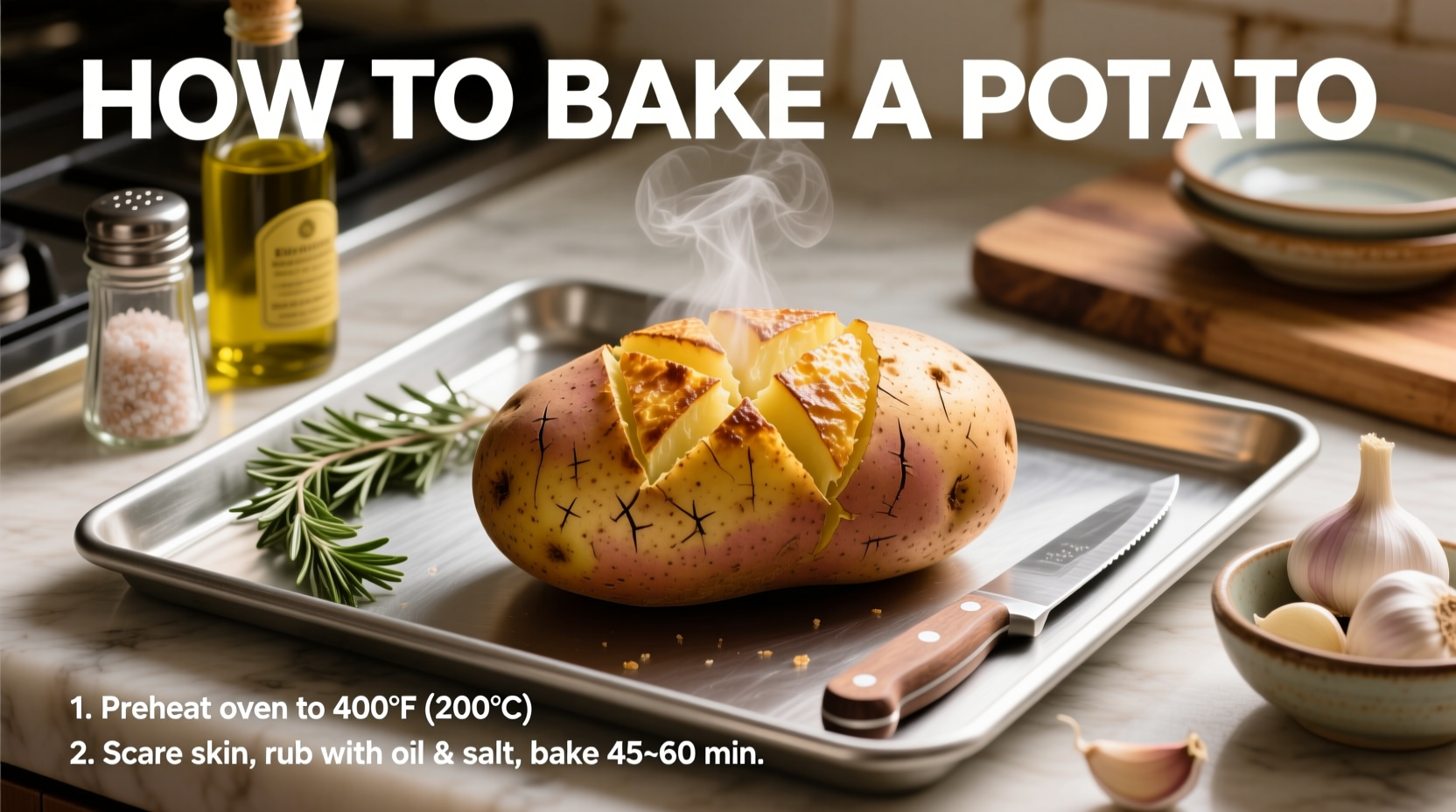 how to bake potato