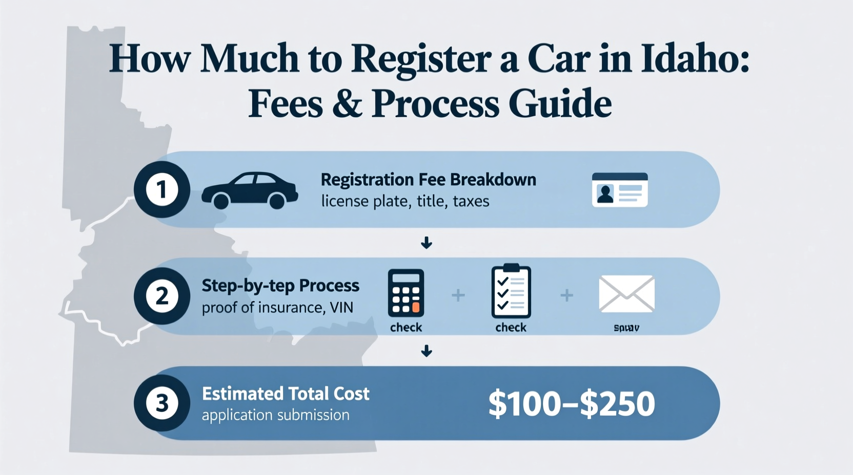 how much to register a car in idaho