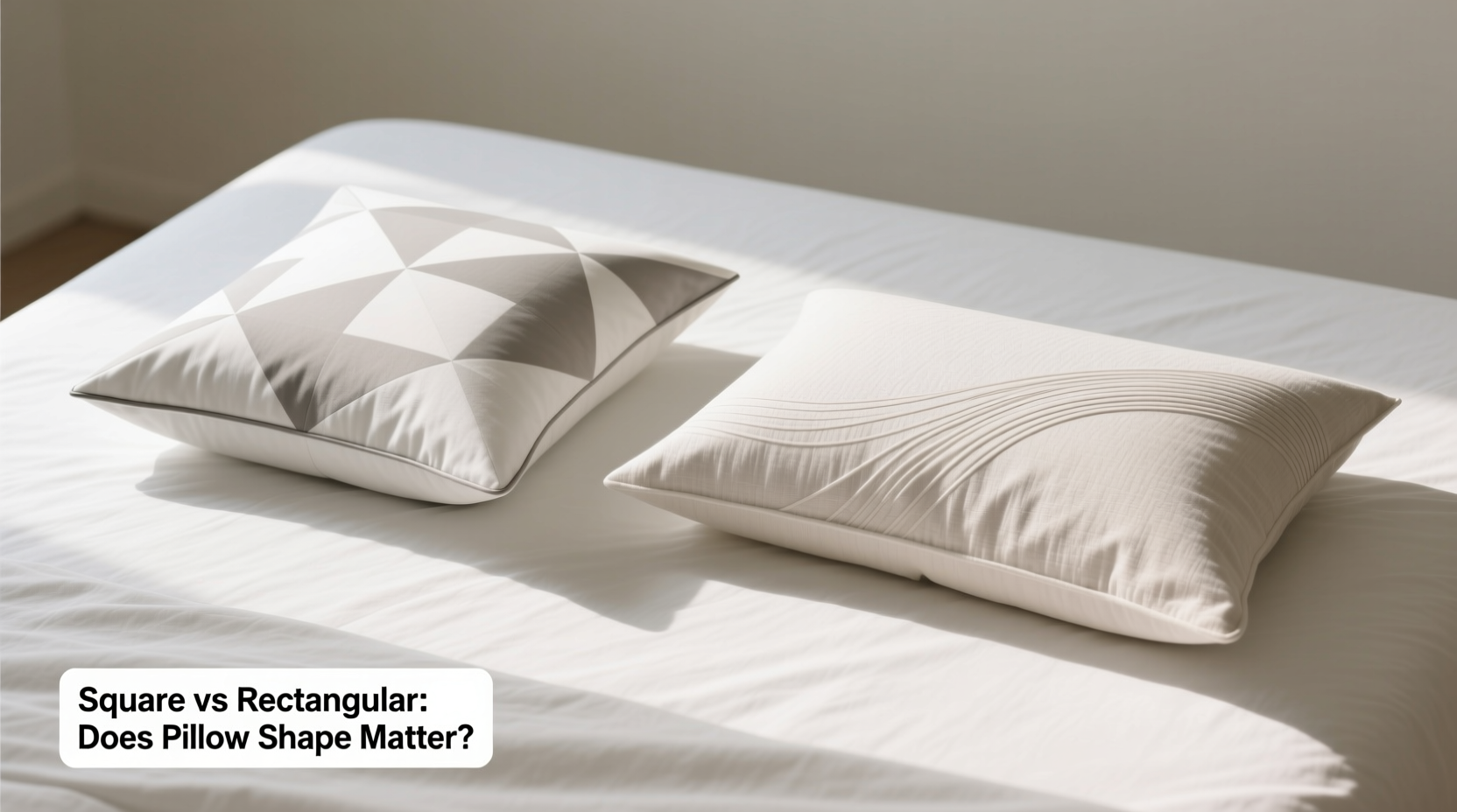 square pillowcase vs rectangular does pillow shape even matter