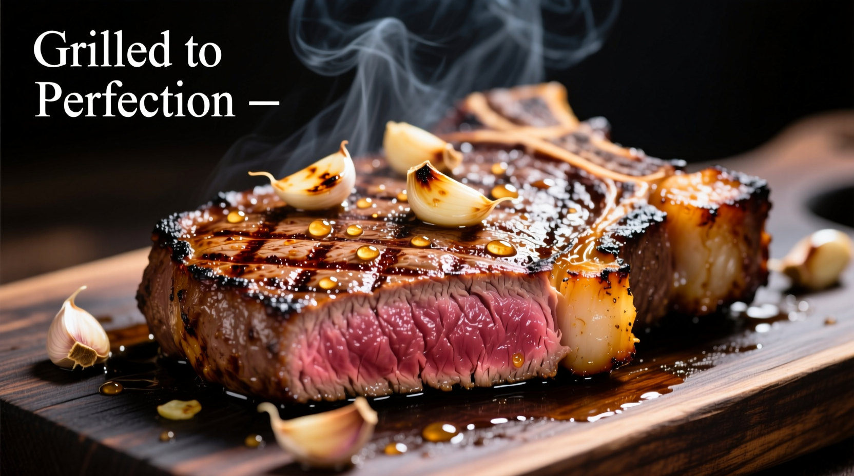 Perfectly grilled garlic picanha with charred crust