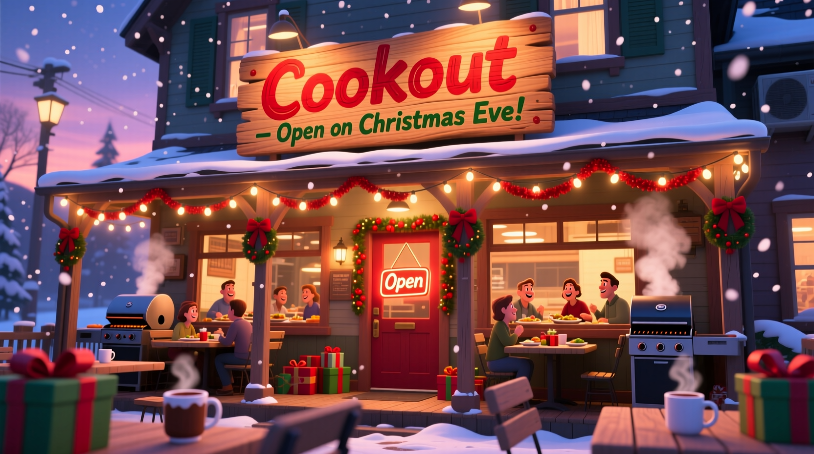 is cookout open on christmas eve