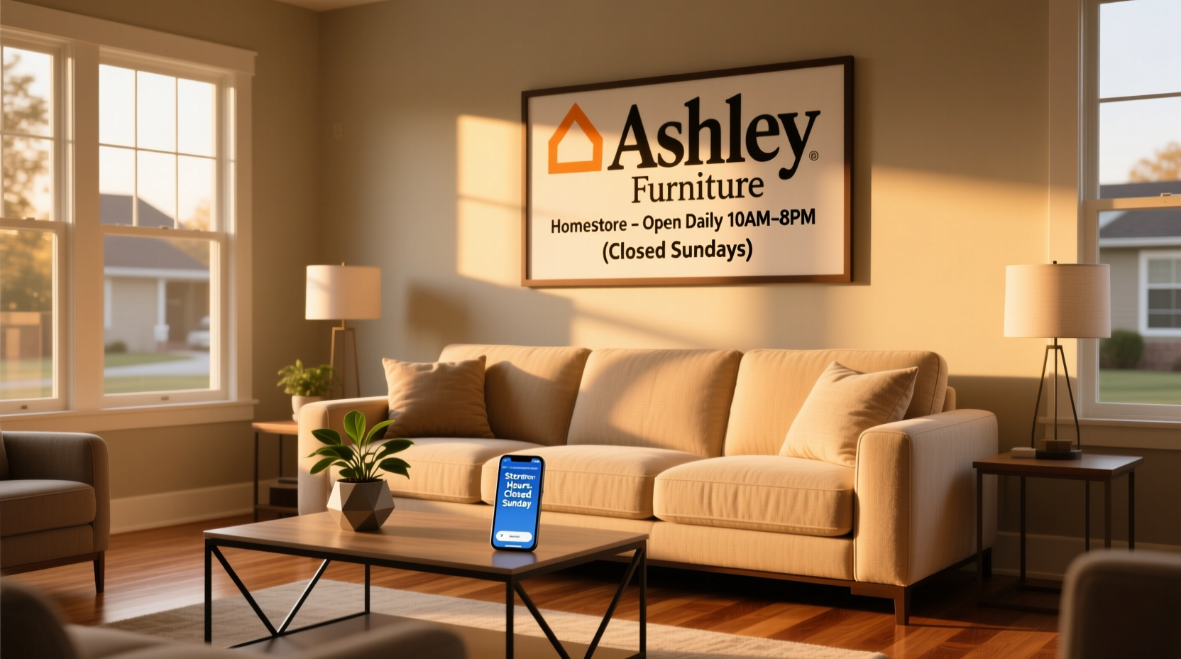 is ashley furniture open on sunday