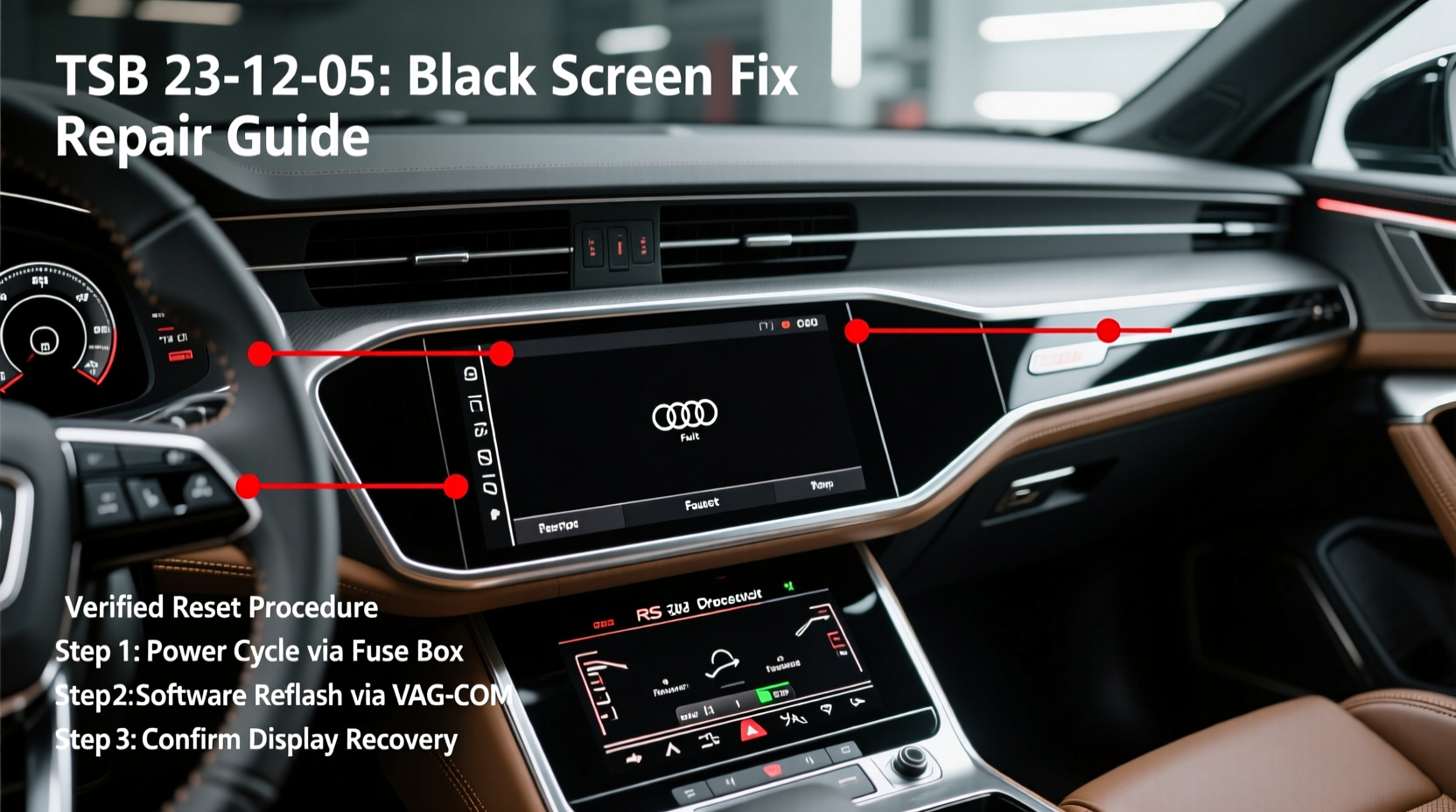 rsq8 infotainment black screen