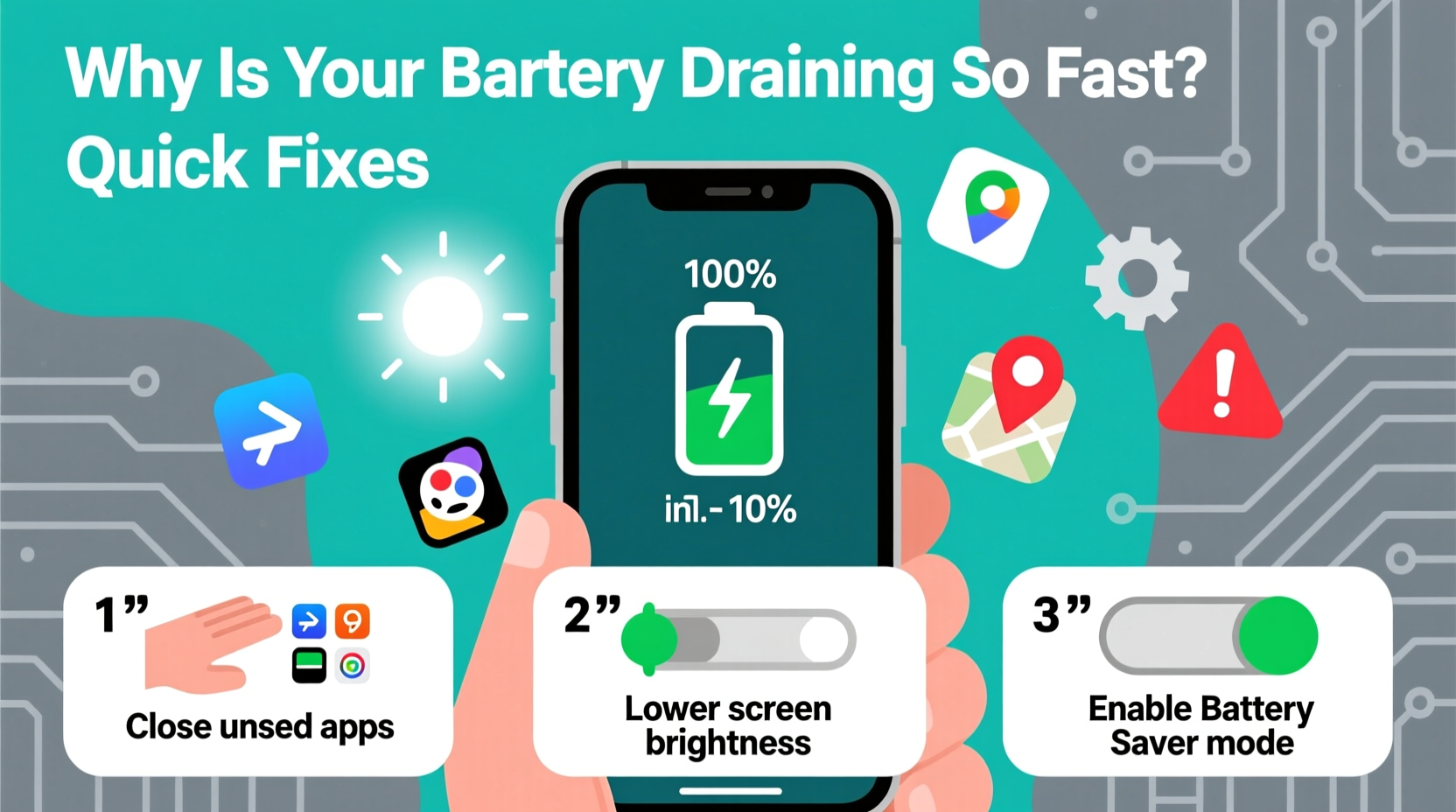 why is my battery draining so fast causes quick fixes