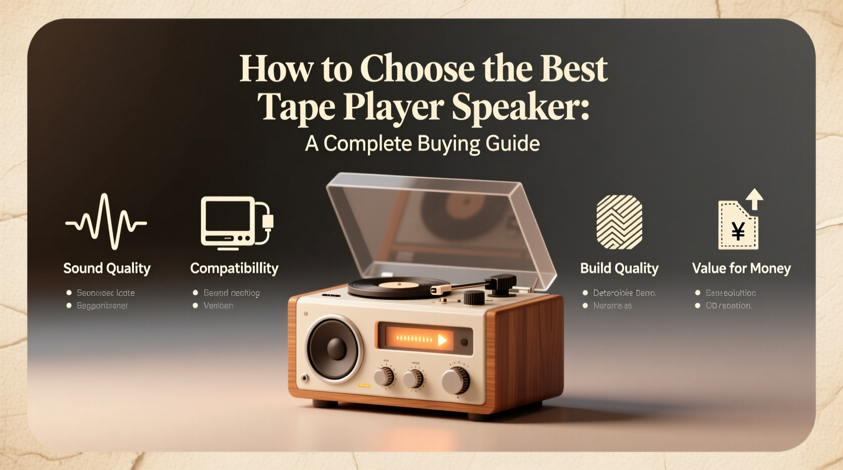 tape player speaker