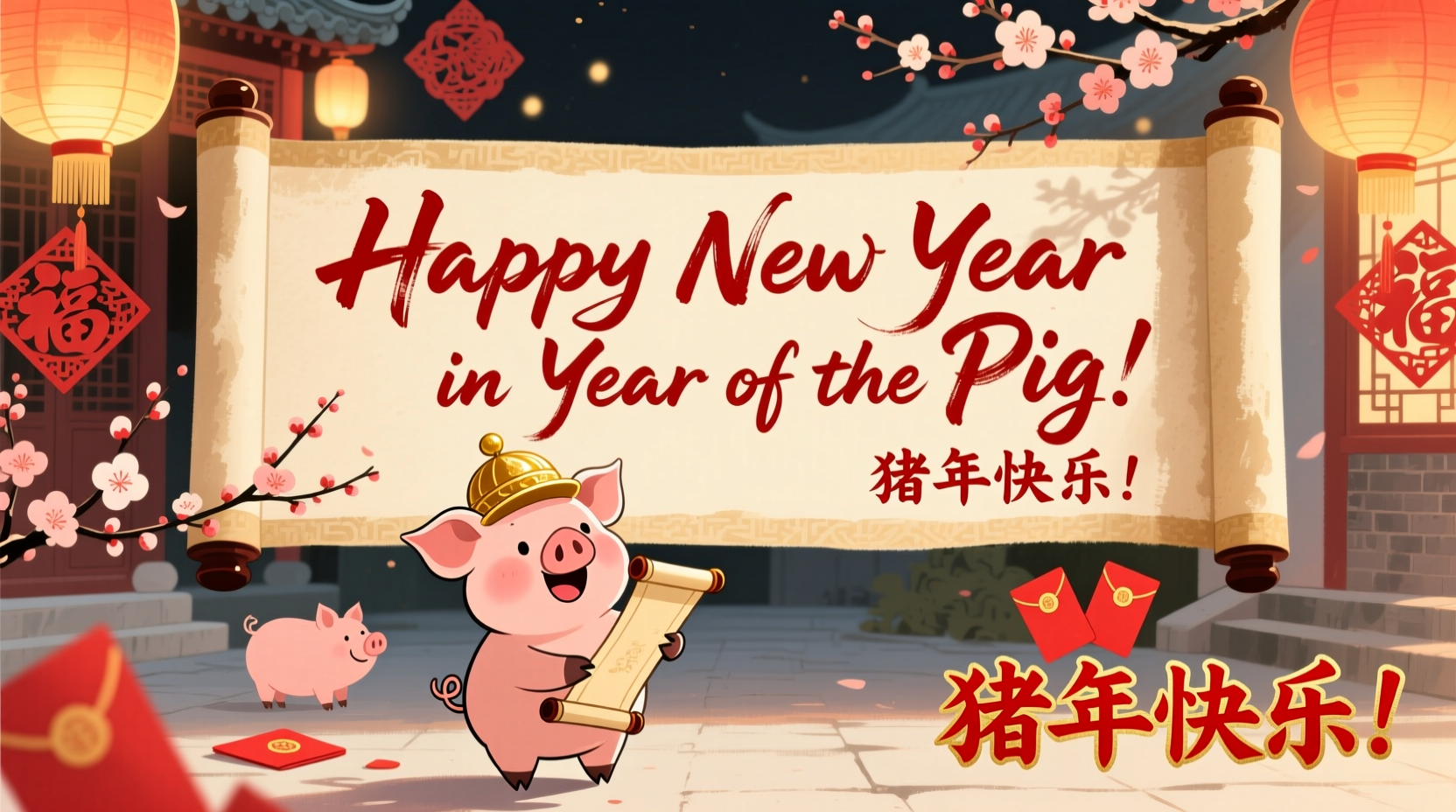 how to say happy new year in chinese pig