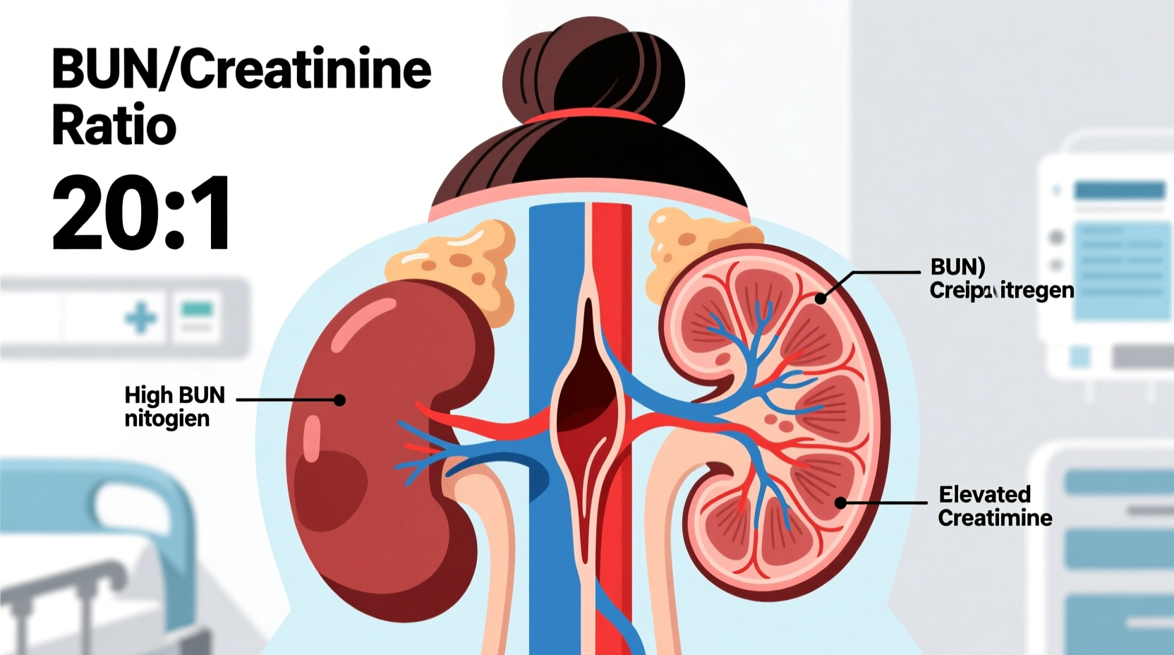 high bun creatinine ratio what does it mean