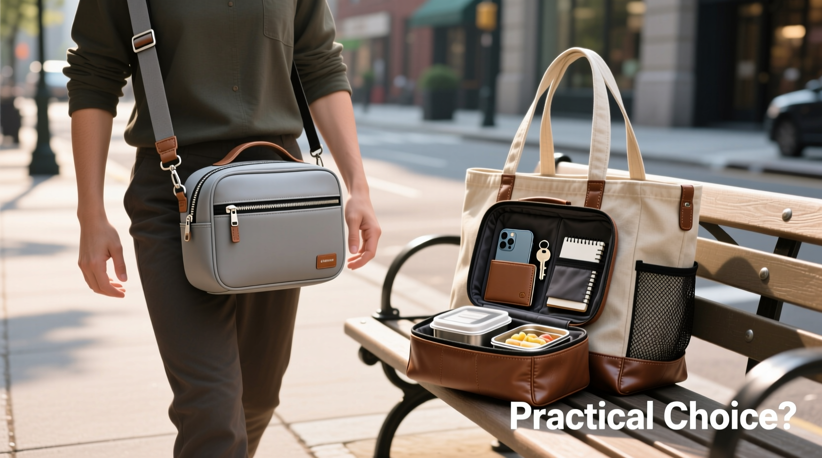 crossbody dumpling bag or tote bag which one is actually more practical for everyday use