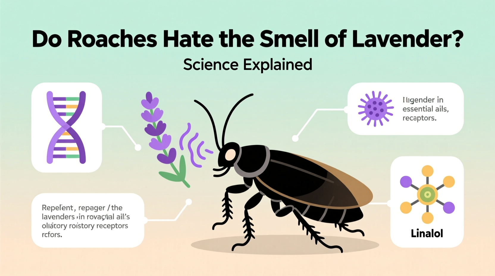 do roaches hate the smell of lavender