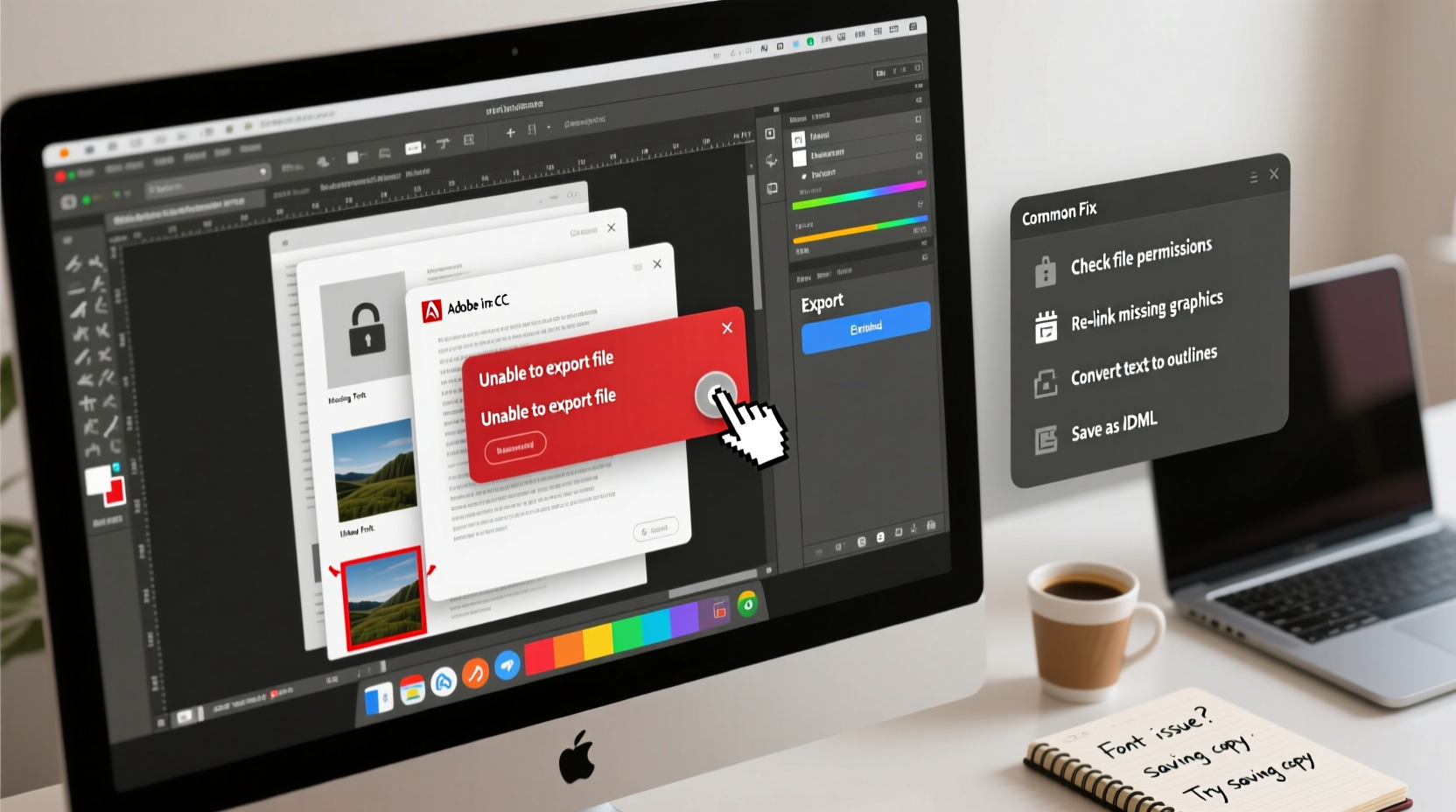 troubleshooting why cant i package my indesign file